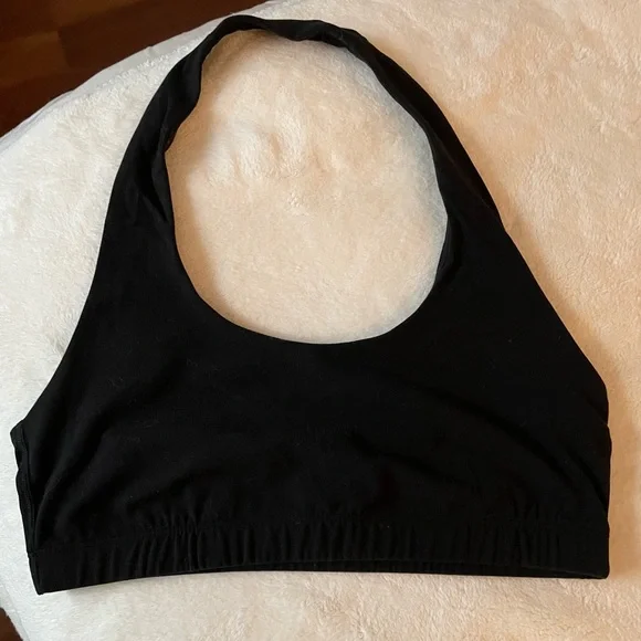 TNA Black Halter Butter Sports Bra - Black - M - Picture 7 of 9